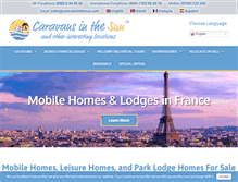 Tablet Screenshot of caravansinthesun.com